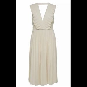 SELECTED FEMME Birch white midi-length dress